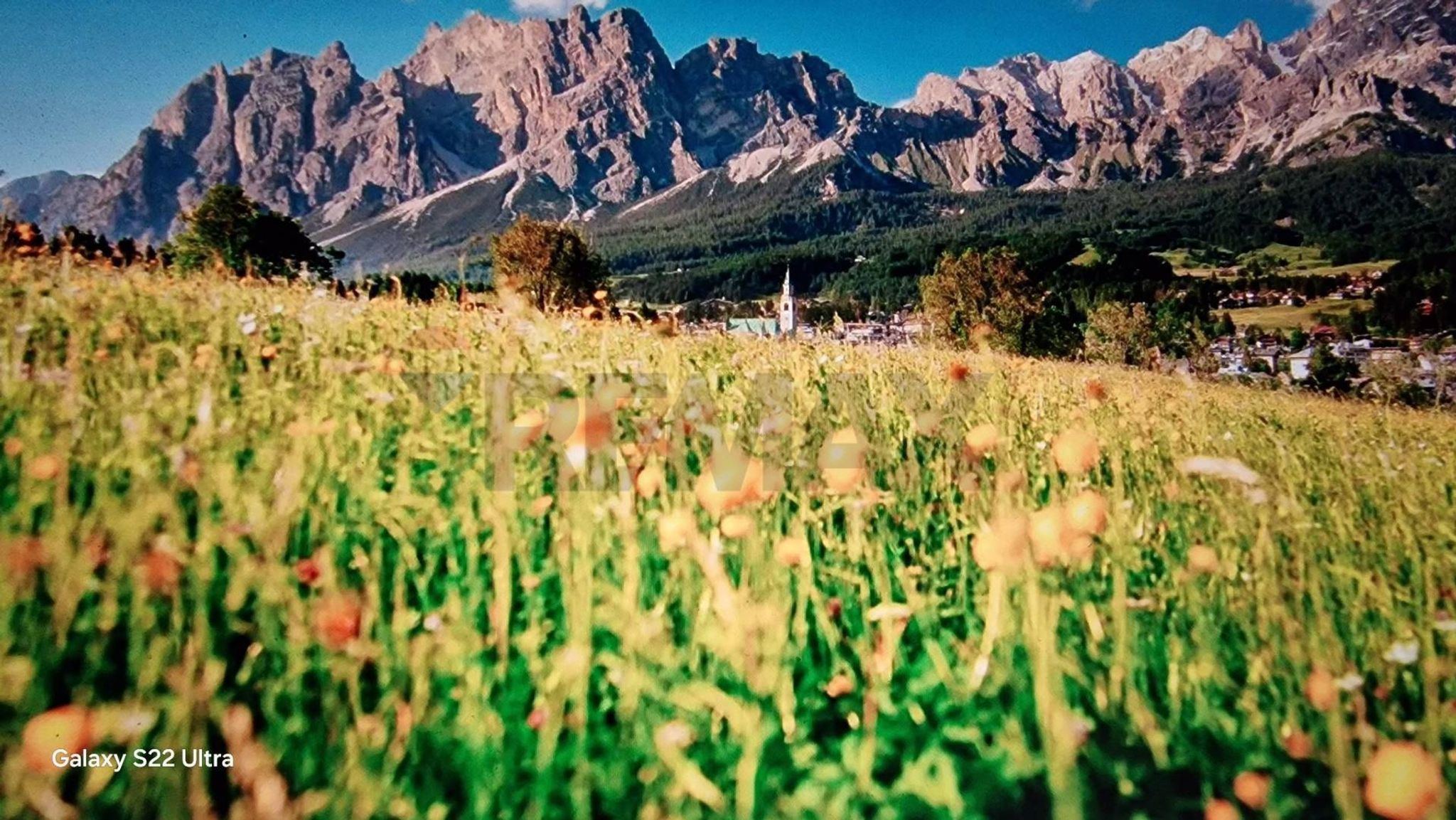 Vista delle montagne