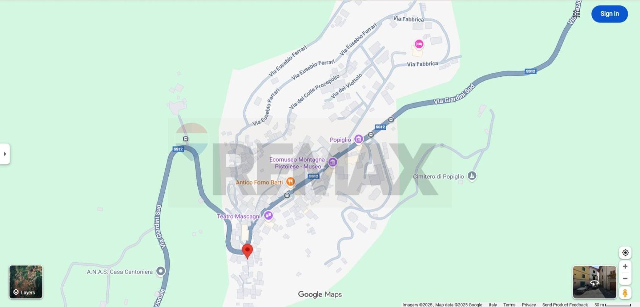 Posizione della mappa