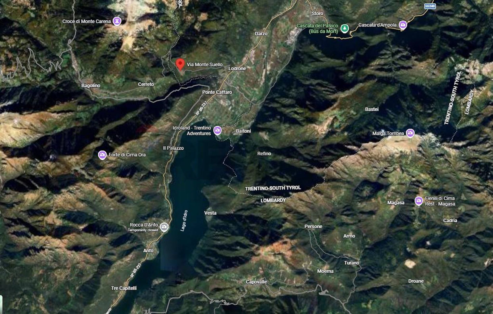Posizione della mappa
