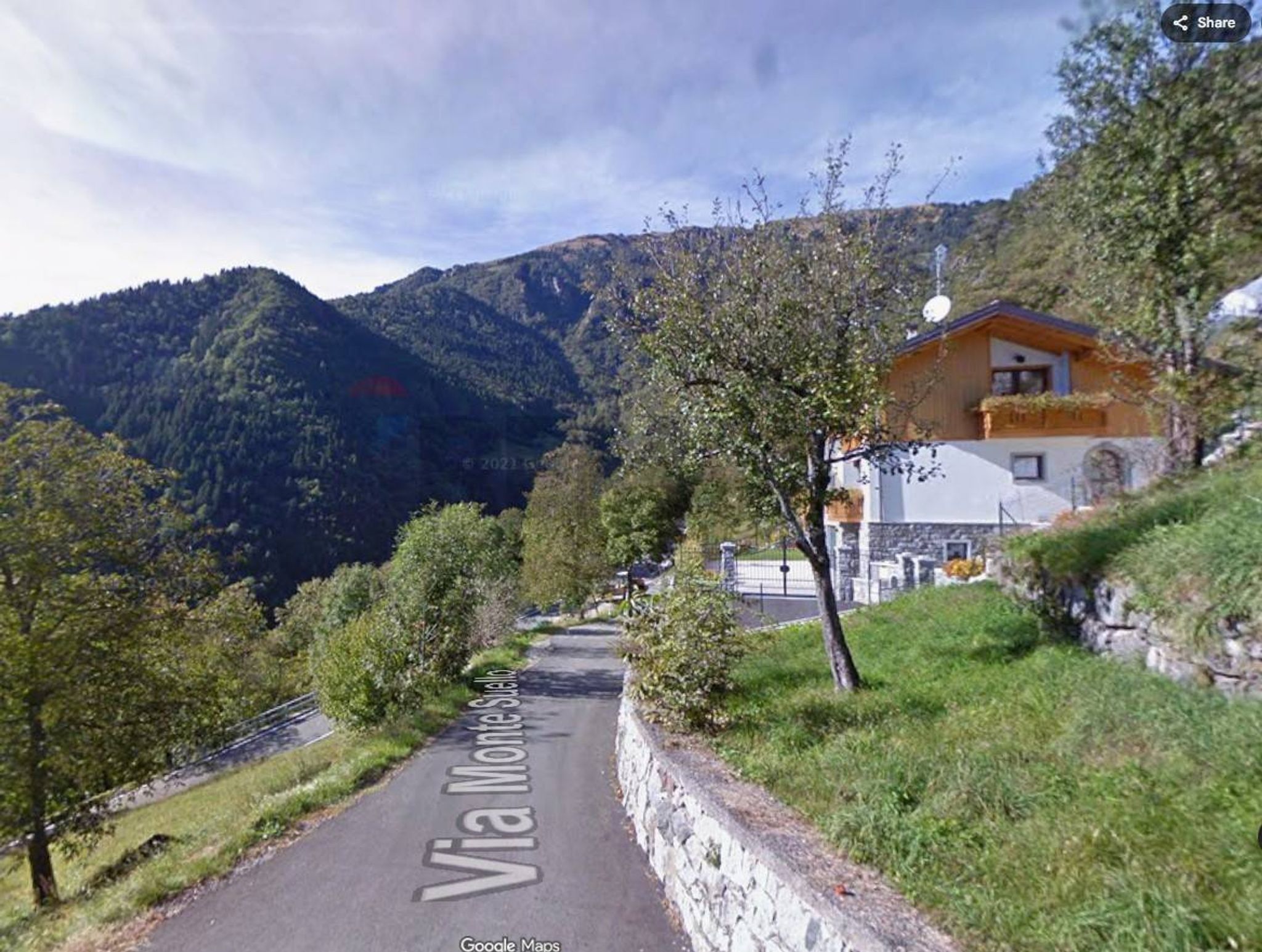 Vista delle montagne