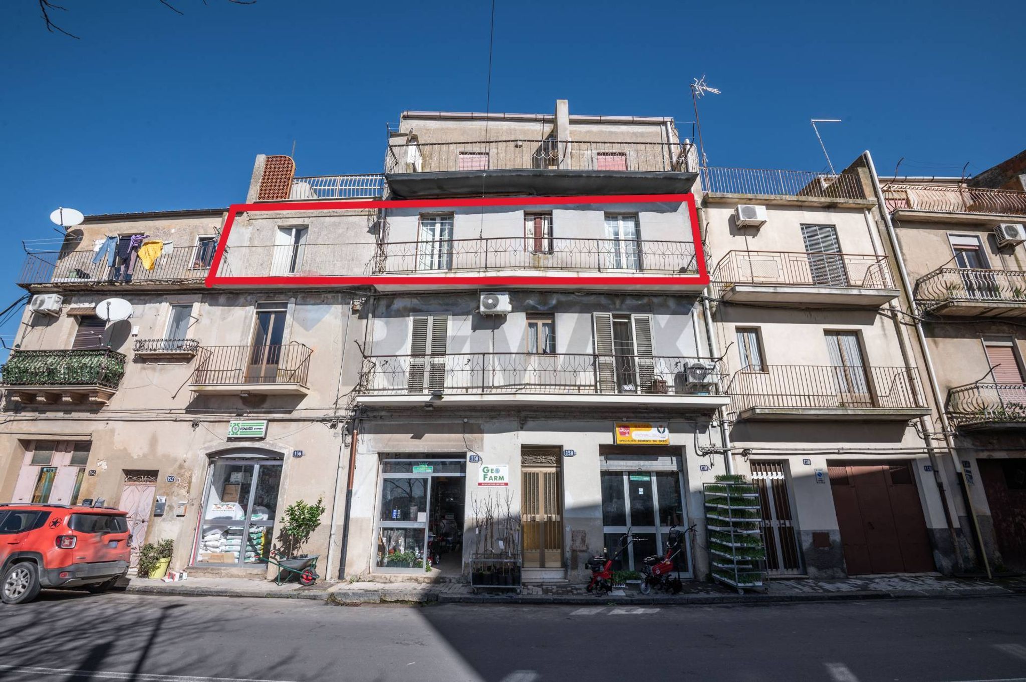 Edificio all'aperto