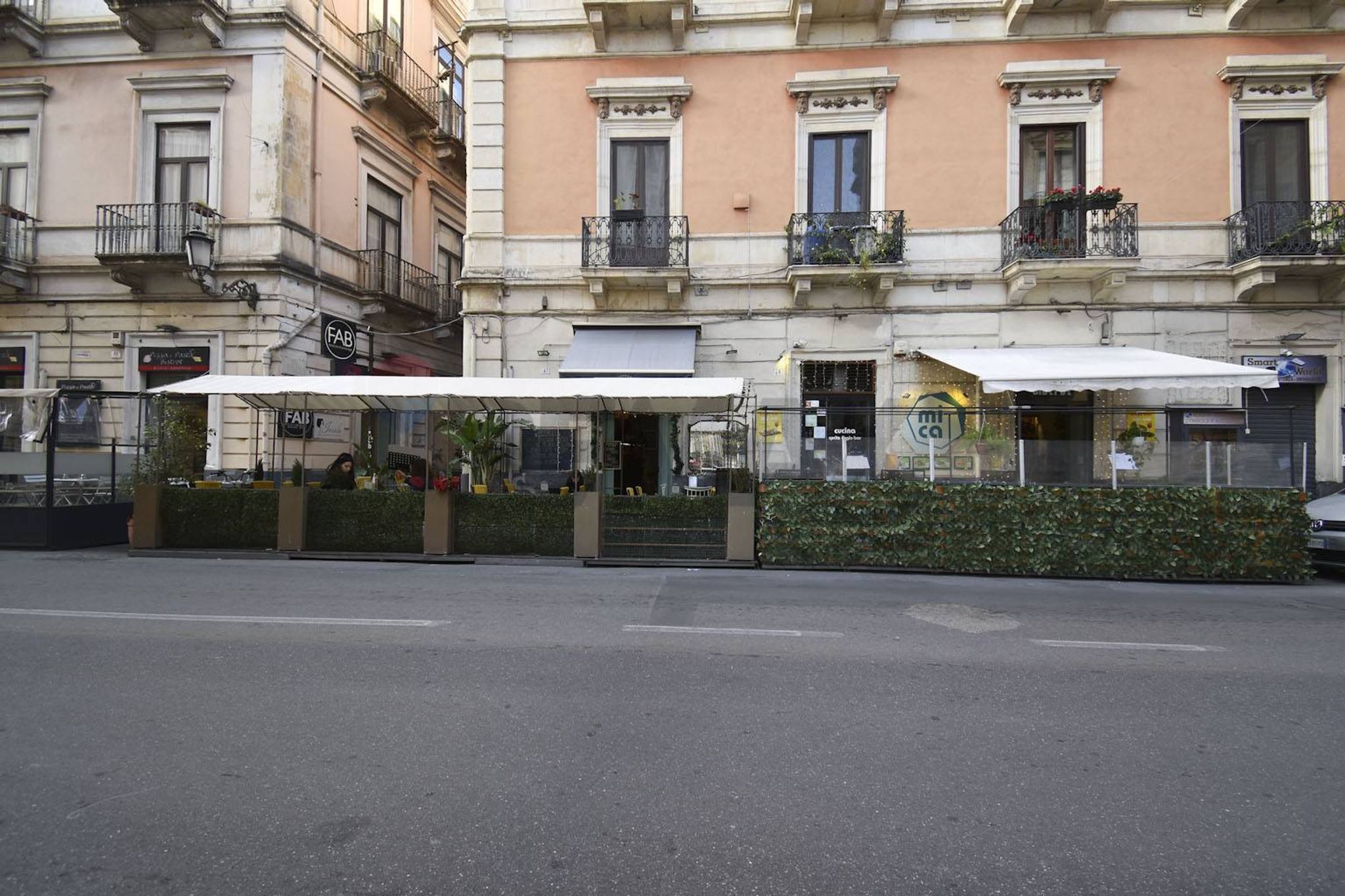 Edificio all'aperto