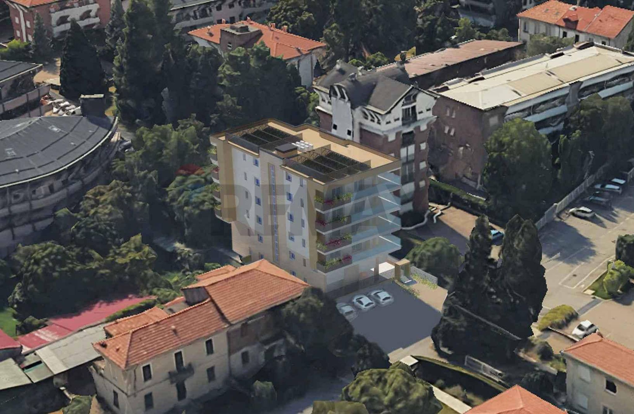 Edificio all'aperto