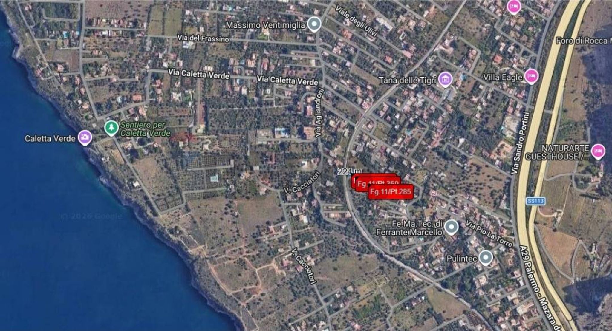 Posizione della mappa