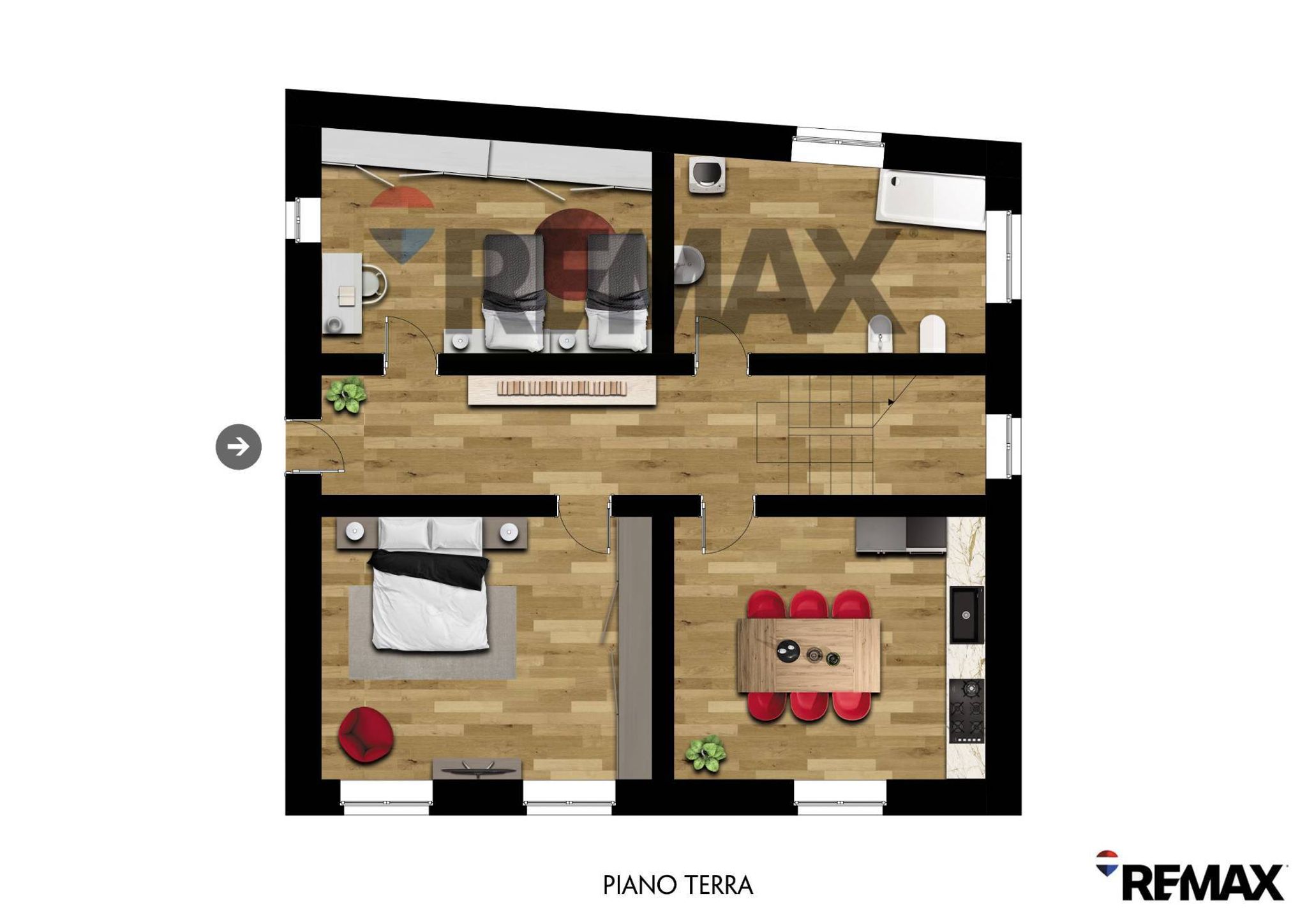 PIANO TERRA Pianta 3D
