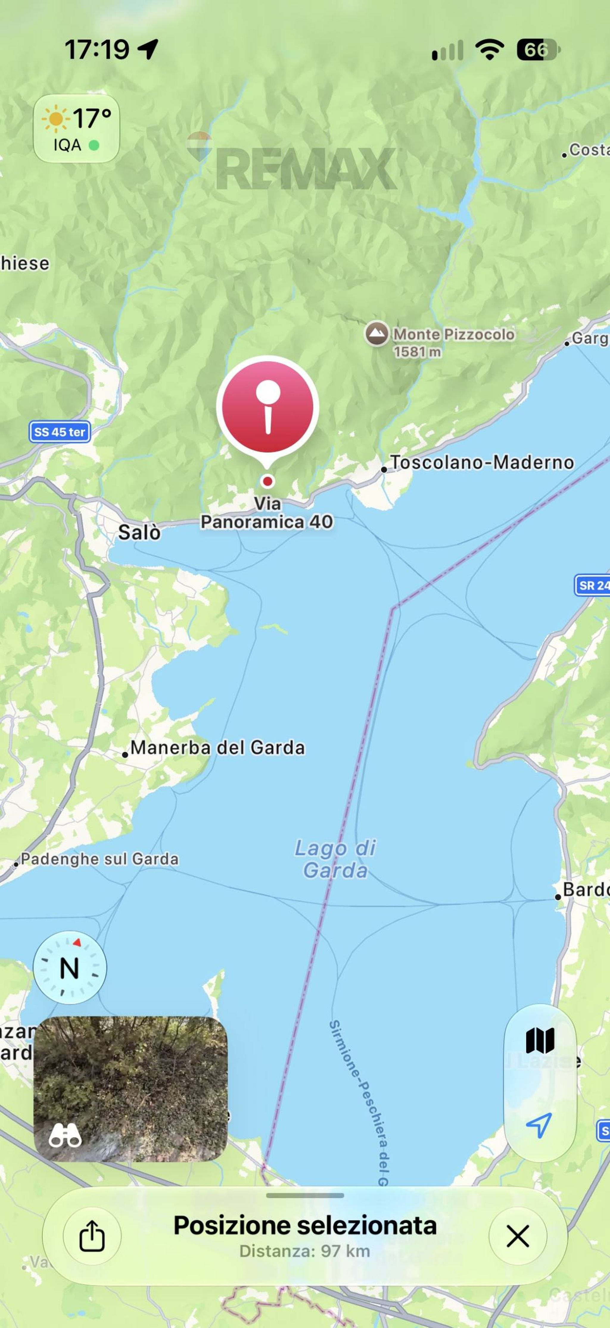 Posizione della mappa