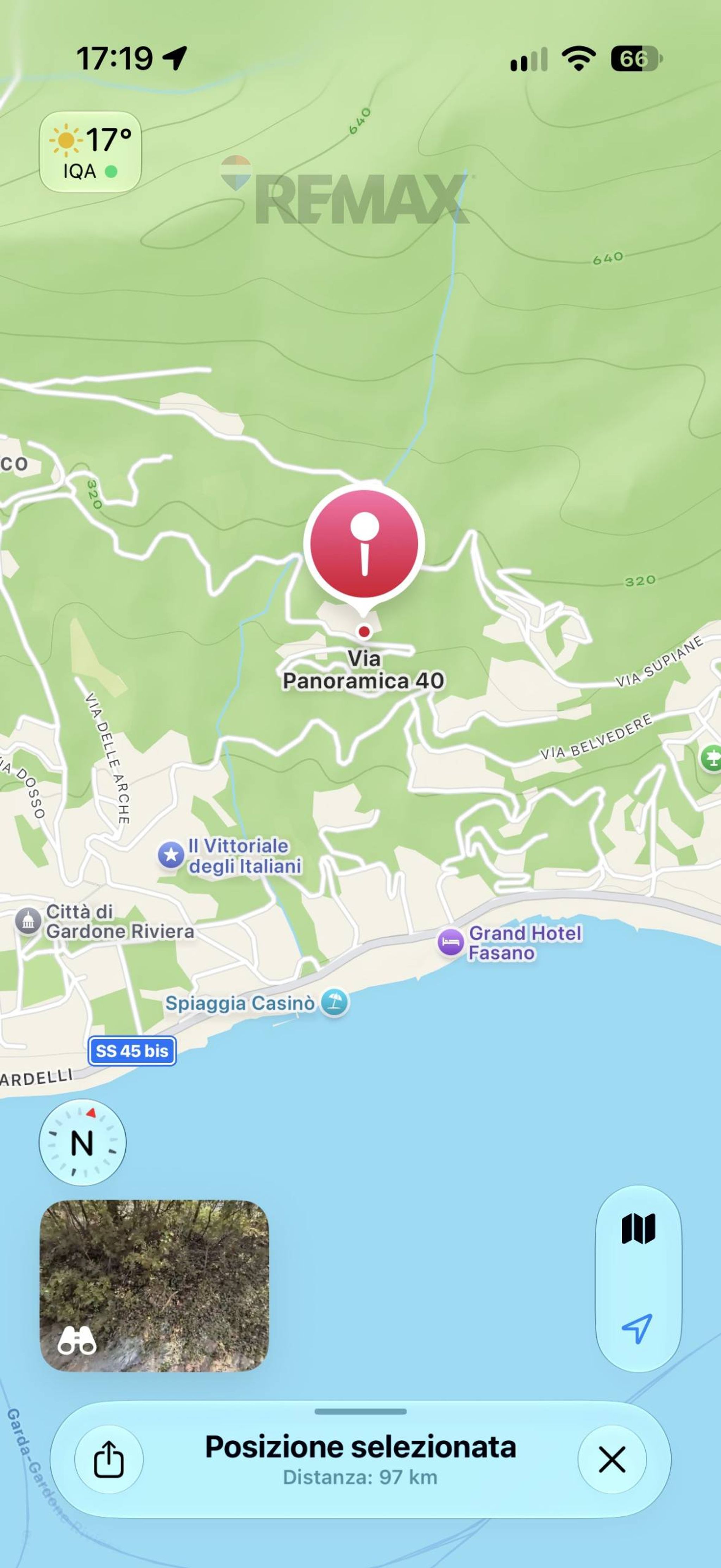 Posizione della mappa