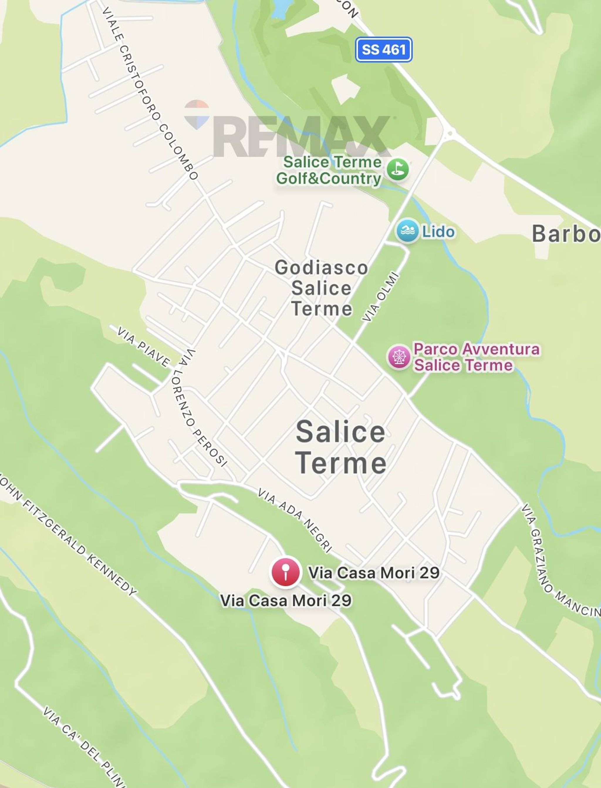 Posizione della mappa