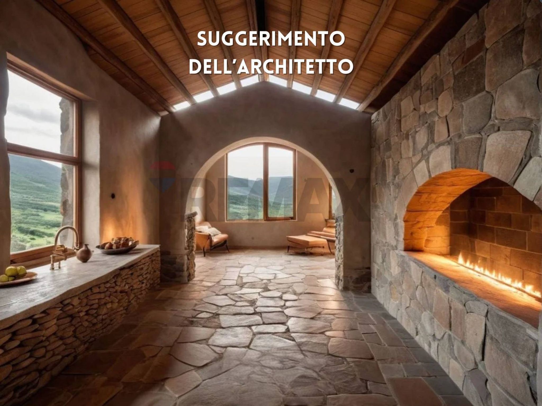 RENDERING INTERNO RUSTICO