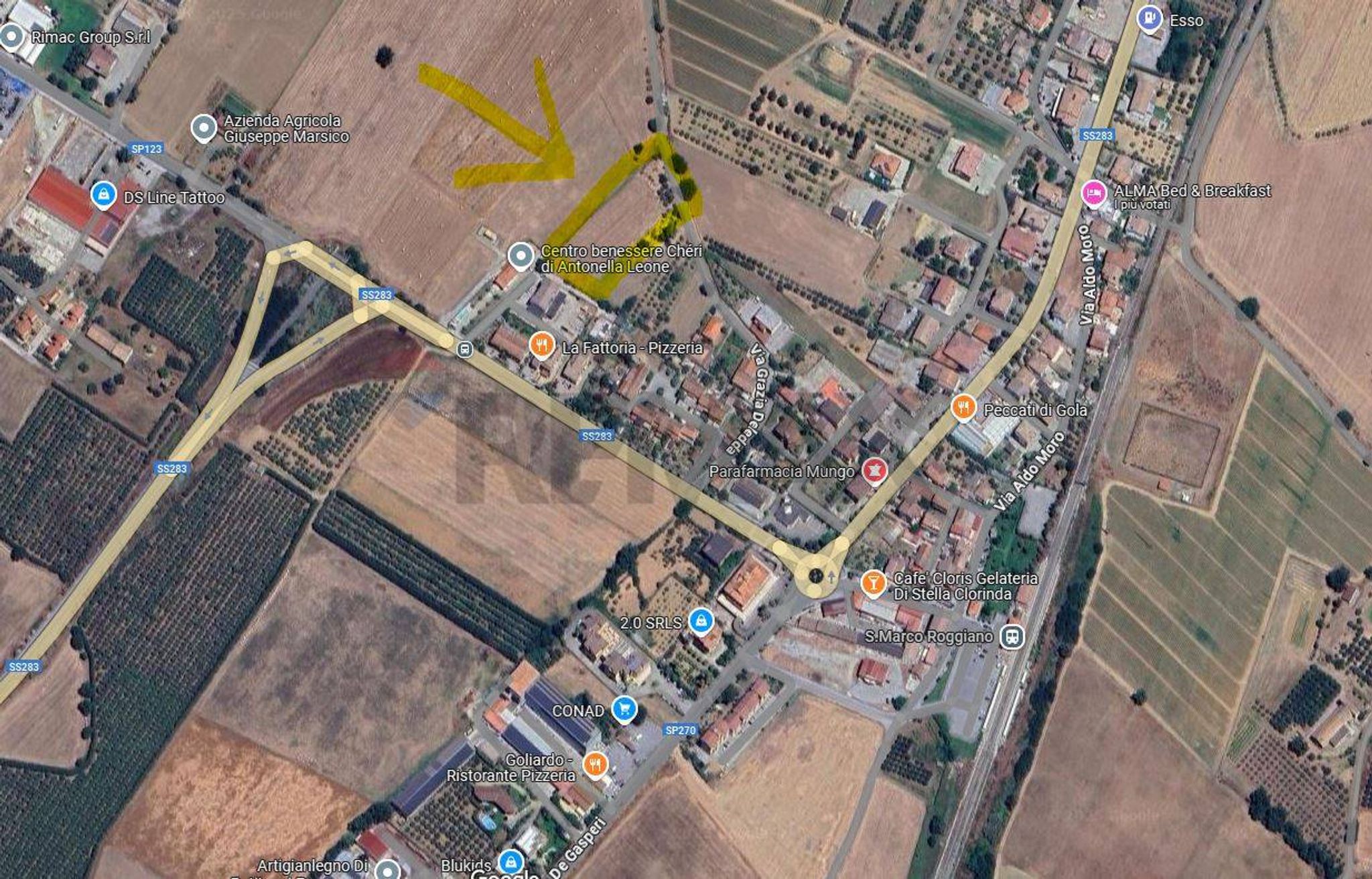 Posizione della mappa