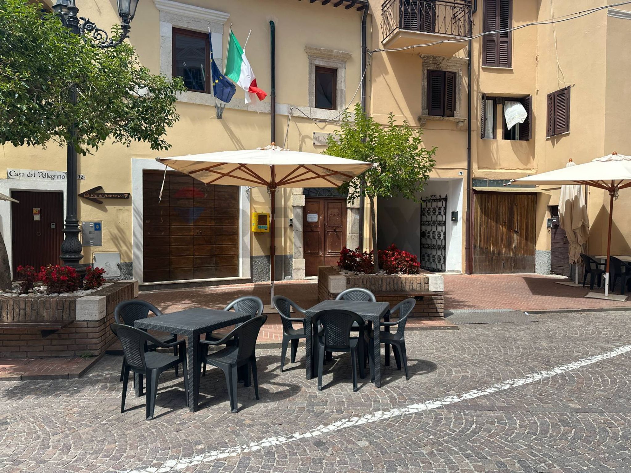 Edificio all'aperto